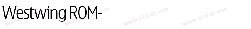 Westwing ROM字体转换